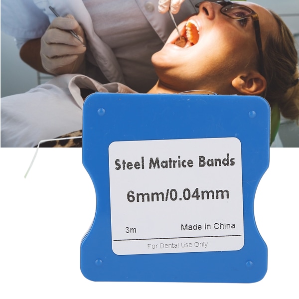 5mm/6mm/7mm rostfritt stål Matrisband Remsor Roll Dental Department Tools6mm