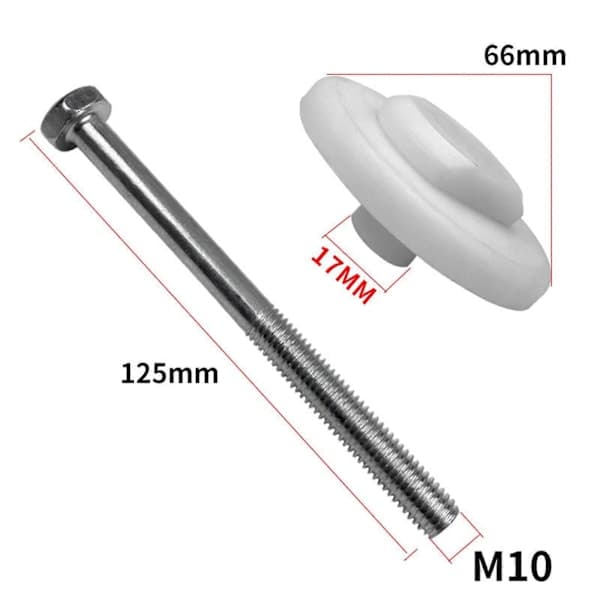 Mushroom Shaped Replacement Part Heavy Duty Robust Fastener for Cold Room Door Frame White 10cm