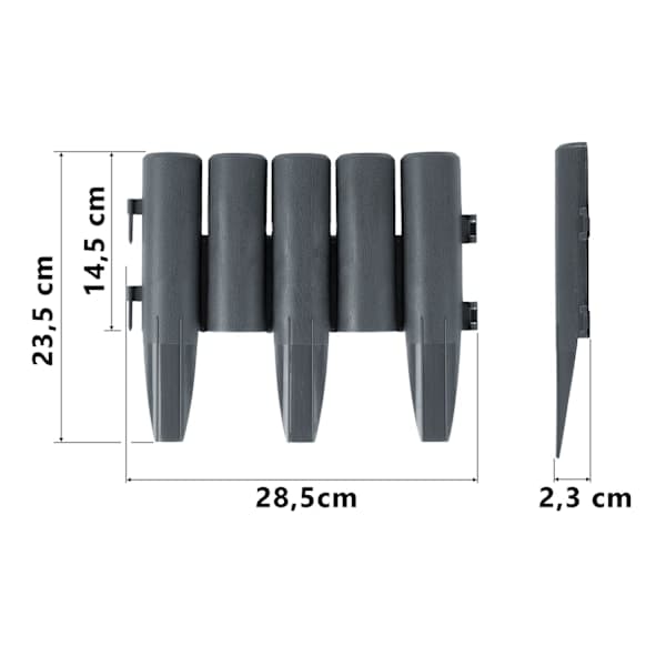 Plonos puutarhareunus 220 cm PL-961 harmaa