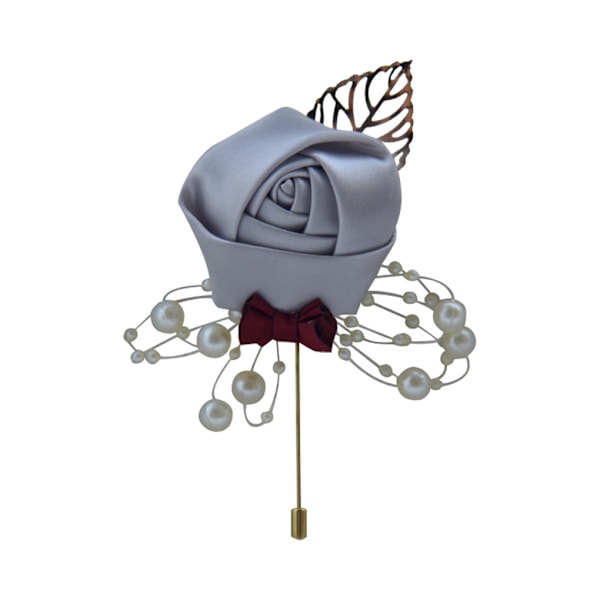1/2/3/5 Luksuriøse bryllupsbrosjer Stilige og elegante tilbehør lys grå light grey 2Set