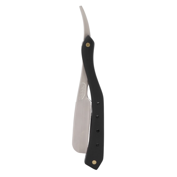 Mænds lige kant barberkniv Zinklegering træhåndtag barberkniv til Barber Home (uden klinge)