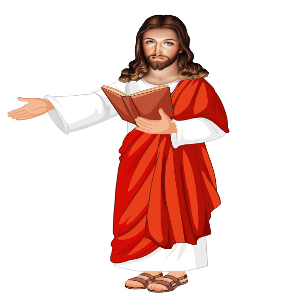 Jeesuksen muotoinen tyyny Pehmeä täytetty vartalotyynynukke Uskonnollinen kodinsisustus perheen vanhimmille ystäville CYXZ198 50cm/19,69in