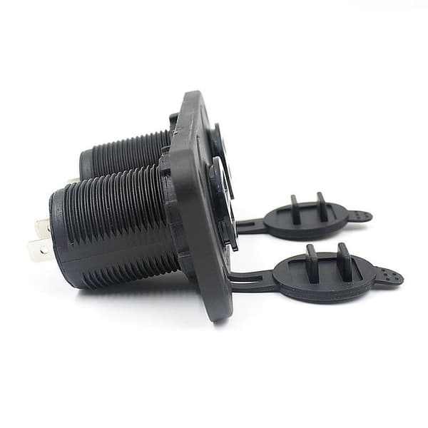 Lisäpistorasia autoon, veneeseen, asuntoautoon, 4xUSB 1A, 2,1A