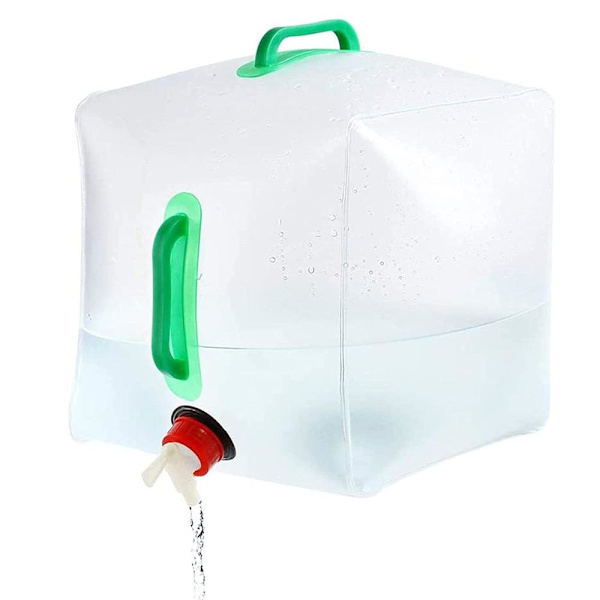 Vattendunk Plastdunk Vattentank Behållare Hopfällbar 600 2-Pack