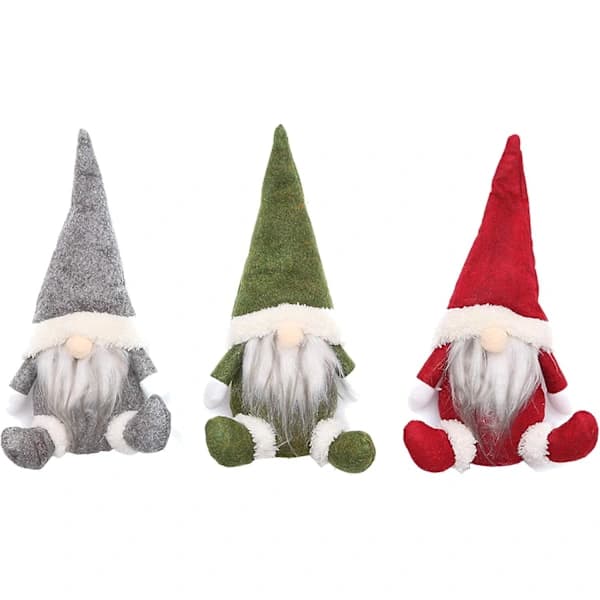 Tomtar Juletræspynt, Julepynt Håndlavede Plys Tomtar Julemand Elf