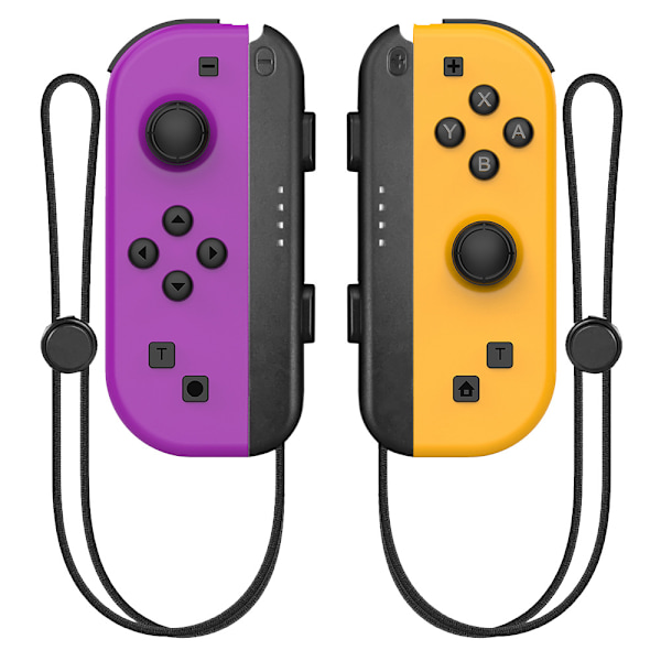 Switch trådløs Bluetooth-kontroller Joycon venstre og høyre håndtak med håndstropp med søvnvekkefunksjon