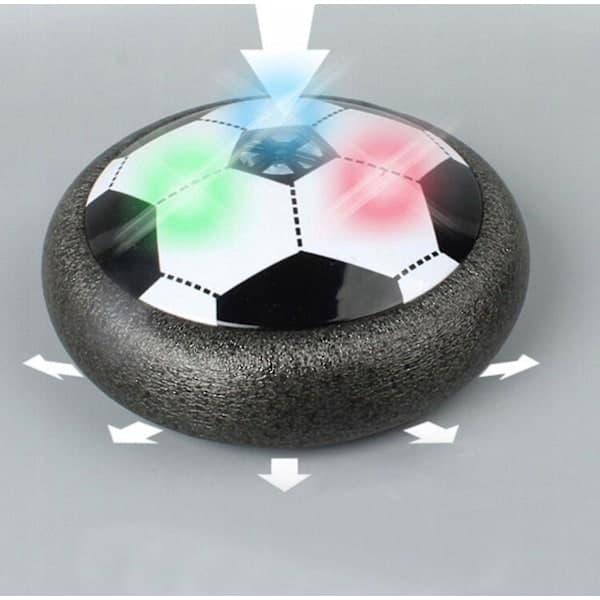Luftdriven Fotboll med LED-belysning Hover Ball, för inomhusfotboll (PA)