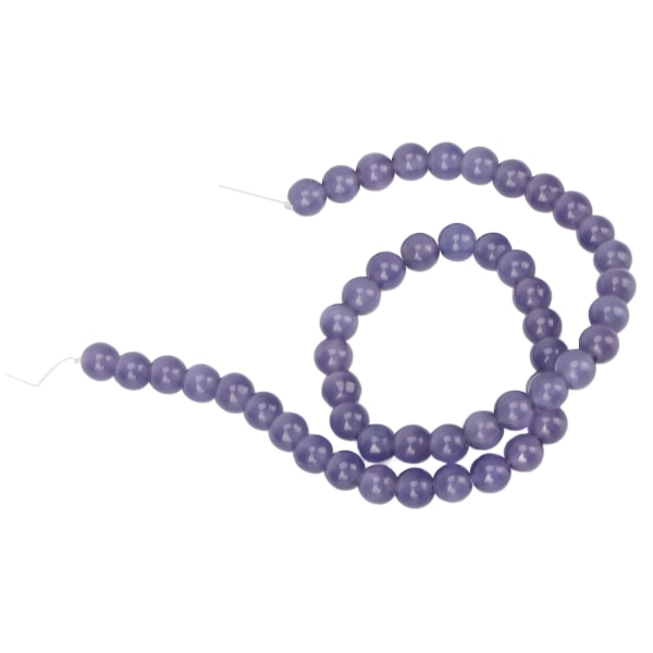 Naturstein Spacer Beads DIY Stone Beads Tilbehør for Halskjede Armbånd Smykker CraftLilla