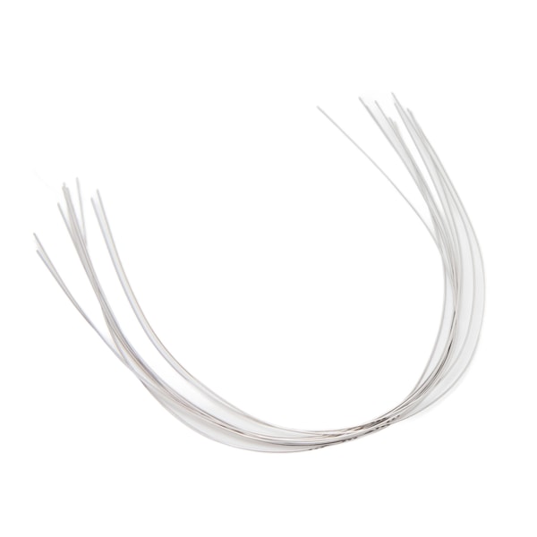 100 stk. rustfrit stål ortodontisk buetråd Elastisk tandortodontisk rund buetråd tilbehør 0,014 tommer nedre tand