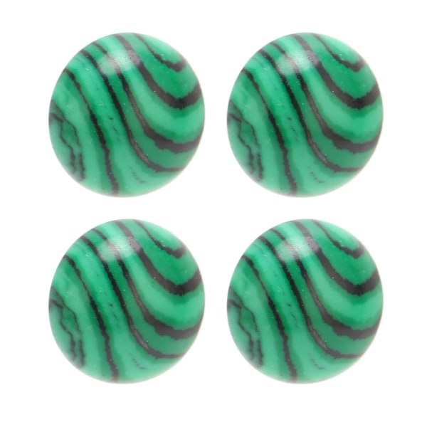 20 stk 8 mm/0,3 tommer halvrund flat rygg Cabochons Stones Malakitt Semi-perler for DIY-smykker