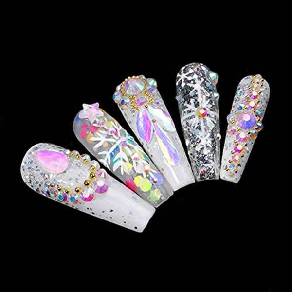 Nail Crystals Strass, Nail Art Strass, til nail art DIY-hantverk Style 8