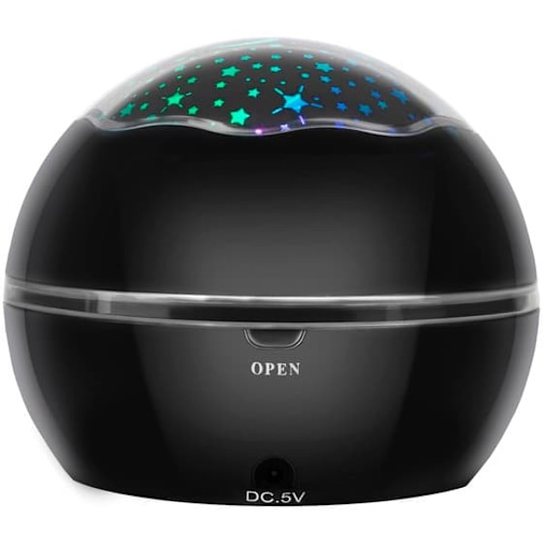 Nattlampe Galaxy Projektor | Stjerneprojektor | Utskiftbart Motiv Blå—pa