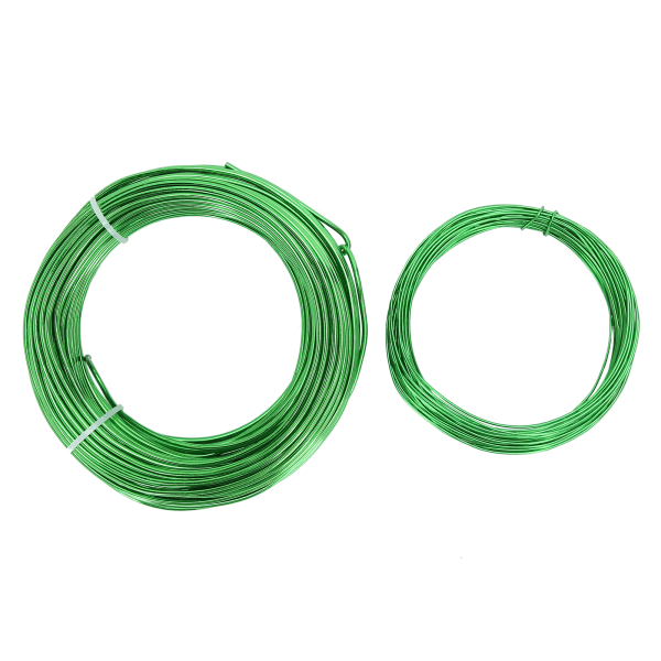 Grønn aluminiumstråd Fleksibelt smykker Perletråd Smykketilbehør 20m