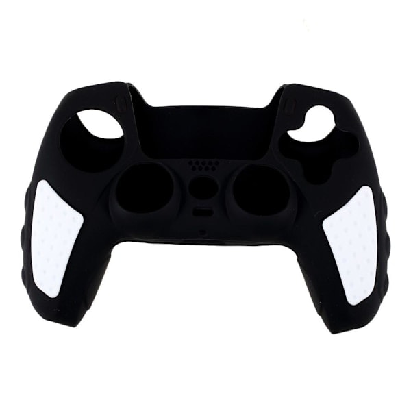 Playstation 5 / PS5 Anti-Skli Silikon Skin Deksel - Svart / Hvit black（PA）