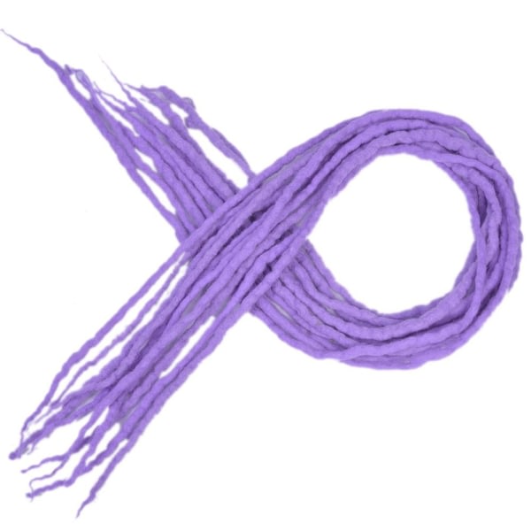 Dreadlocks Extensions Hårförlängning LJUSLILA ljuslila light purple
