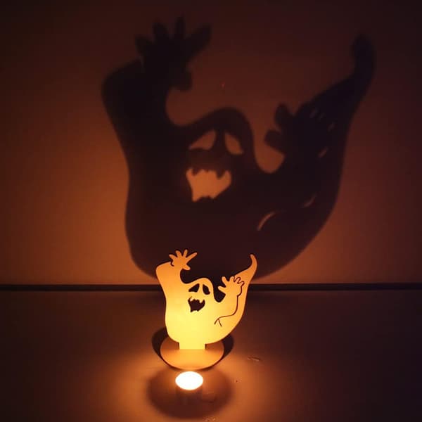 Halloween Lysestake Dekor, Skummel Halloween Telys Ånd Lysestake