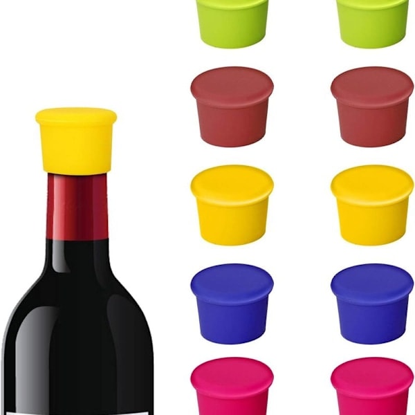 30-pack silikonflaskproppar, vinflaskproppar/ölförslutare