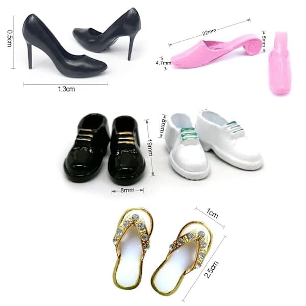 Mode Dukke Sko Plast Sneakers 2 2 2