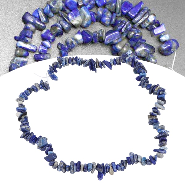 Enkla smycken DIY oregelbundna pärlor Unika pärlor Chip hänge Tillbehör för ringarmbandLazurite