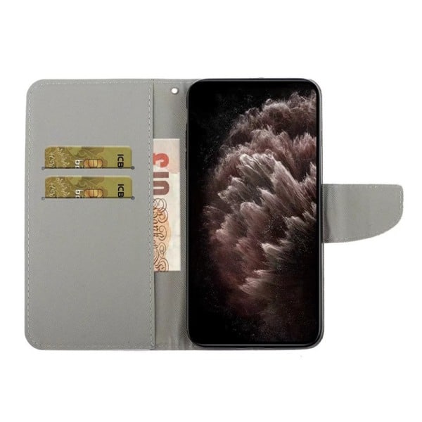Mönstrad plånbok för iPhone 7/8/SE 2020, flerfärgad
