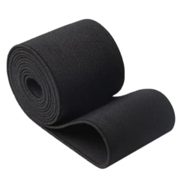 Fladt elastikbånd sort syning håndværk DIY stretch 40 mm 5 meter