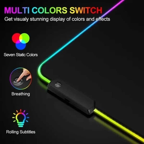 Gaming LED RGB Skrivebordsunderlag 80x30cm—pa