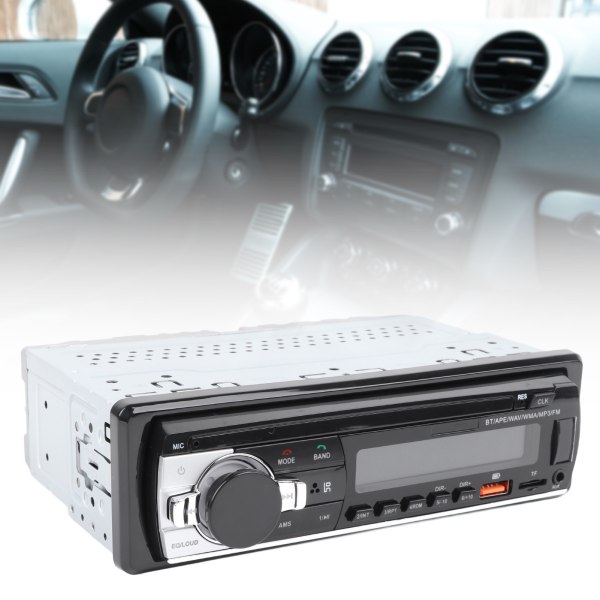 Bilstereo USB Plugg inn Kortradio Bluetooth Plassbesparende Håndfri Lossless Music Bil MP3-spiller