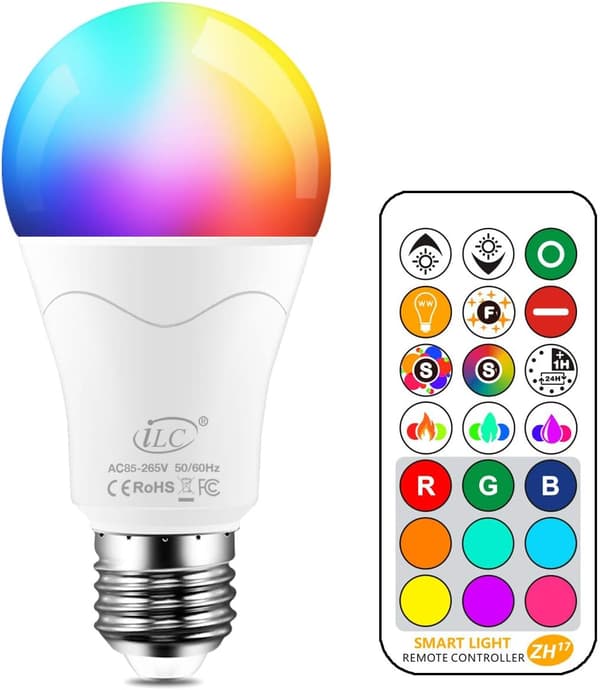 85W ekvivalent LED-pære fargeskiftende Dimbar E2