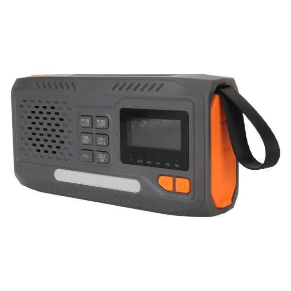 Emergency Crank Radio Handvevad DAB Radio Solar Charging Survival Bärbar 3W ficklampa för utomhus Hushålls SOS