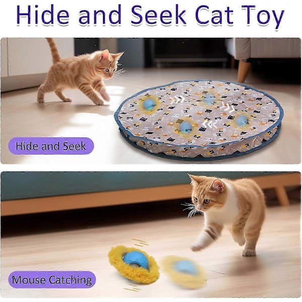 Interaktiv Kattboll som Rullar Snabbt i Påse, Katt Leksak