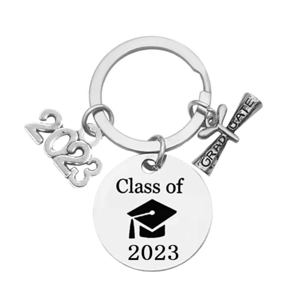 2023 Graduate Motivational Present Nyckelring i rostfritt stål