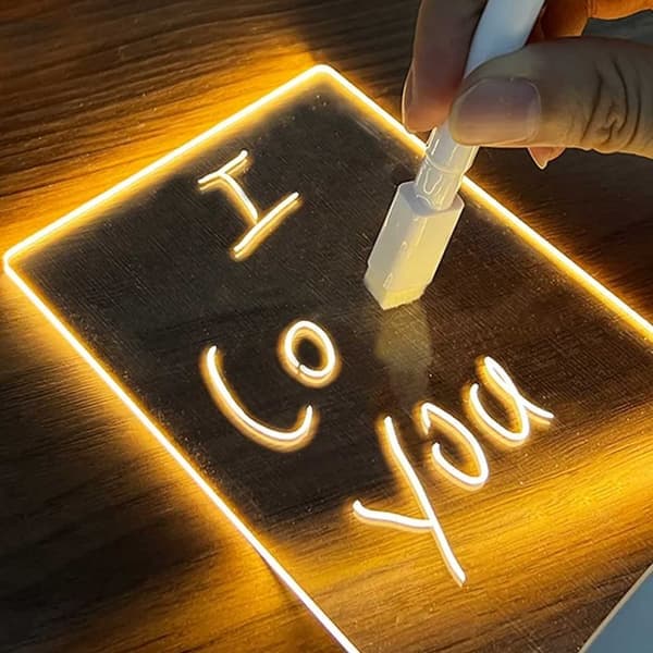 LED Notattavle Bordlampe med Penn—pa
