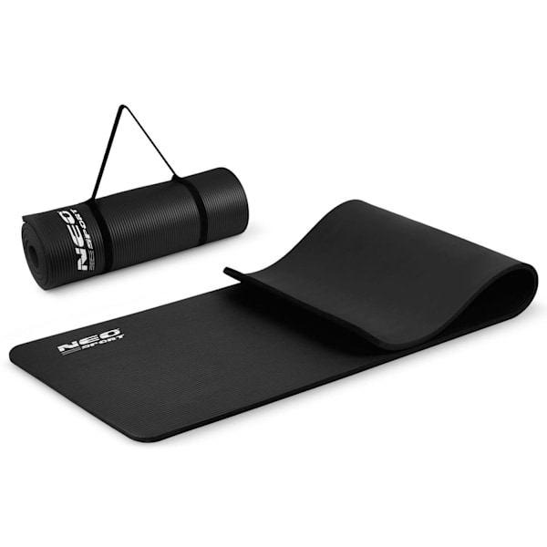 Paksu treenimatto 183 x 60 cm Neo-Sport - Musta (192300)