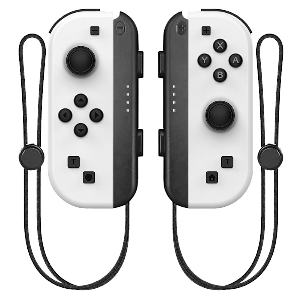 NS langaton herätys vasemmalla ja oikealla kahvalla joycon pieni kahva NS isäntäkahva SWITCH Bluetooth kahva White + hand strap