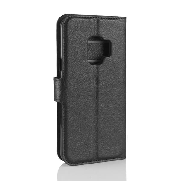 Samsung Galaxy S8 Pung Etui Sort Læder Skind Cover—pa