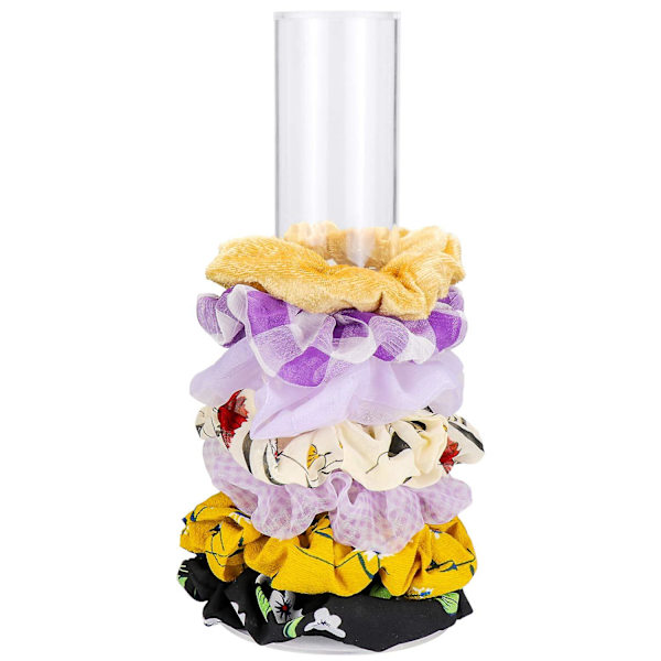 Akryl Scrunchie Holder Stativ Gennemsigtig Scrunchie Display Organizer Hårbånd Smykker Armbånd Display Stativ