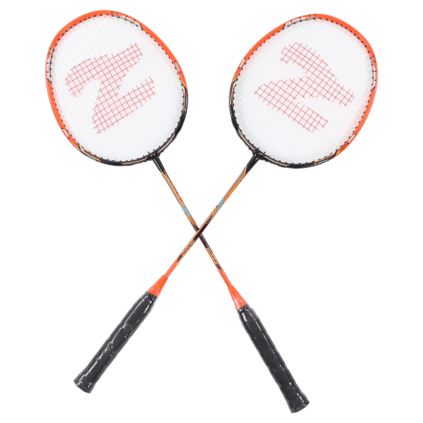 1 par badmintonracket kollegering integrerade badmintonracketar med förvaringsväska för träningstävling