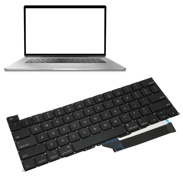 Kannettavan tietokoneen näppäimistö Kätevä kestävä A2141-näppäimistön vaihto OS Laptop Pro 16 tuumalle