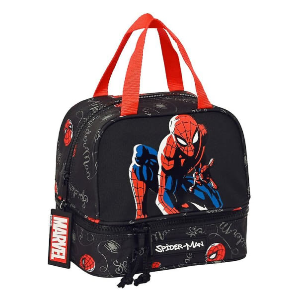 Lunchlåda Spiderman Hero Svart 20 X 20 X 15 Cm