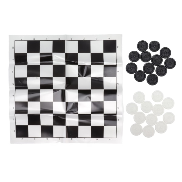Tammisarja Set mustavalkoinen muovikappaleet luonnokset lautapeli läpinäkyvällä laatikolla yli 3-vuotiaille