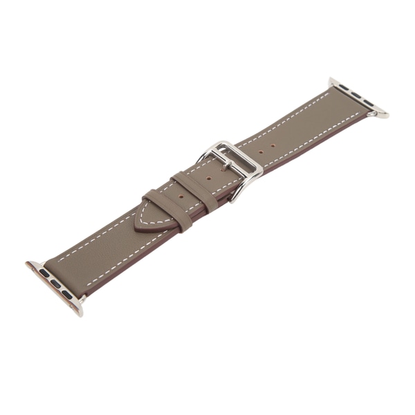 Smart Watch Watch Klockarmband Läder Smart Watch Tillbehör för IOS Watch Series SE 8 7 6 5 4 3 2 1 42mm 44mm 45mm Grå