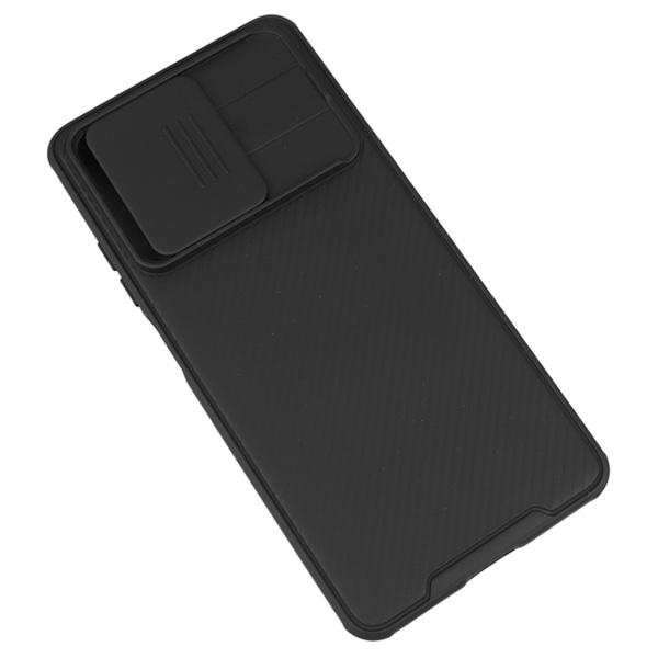 Etui til Redmi Note 12 Pro 5G TPU PC Slide Lens Kamera Cover Beskyttelse Stødsikkert Telefon Cover til Rejse Daglig Brug Sort