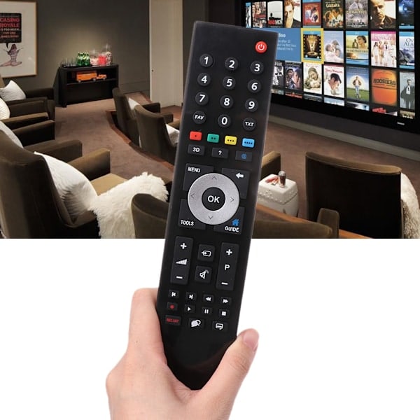 Paris_TV-fjernkontroll Erstatning for Smart TV Fjernkontroll for GRUNDIG TV TP7187R Tilbehør