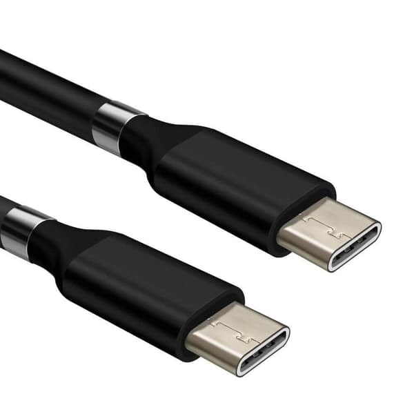 PD magnetkabel, USB-C til USB-C, 2m, sort, Sero—pa