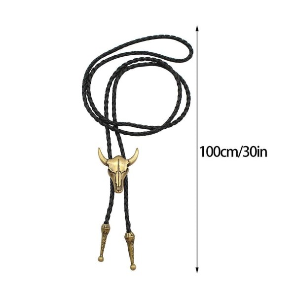 Vintage Western Cowboy Bolo Tie til mænd Dating PU Læder Native Halloween A A