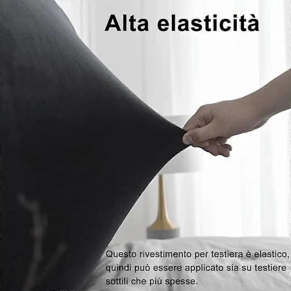 Elastisk sengegavlsovertræk til sengegavl -150 cm- til sengegavl 140-170 cm