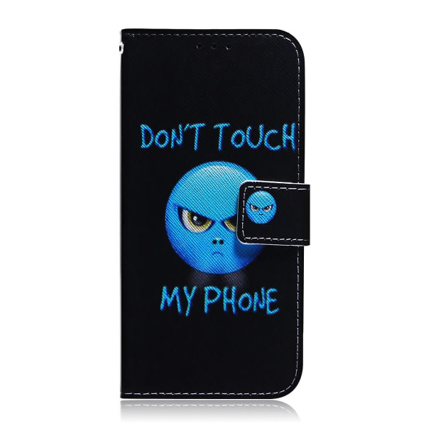 Kompatibel med Asus Zenfone 9 Case Magnetic Flip Plånbok Telefonetui Kickstand Kreditkortshållare Cover - Emoji