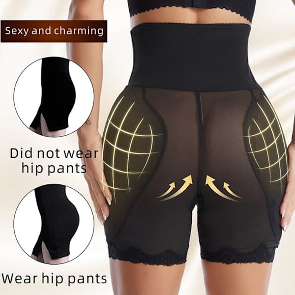 Shapewear Shorts Underkjole SVART M sort M