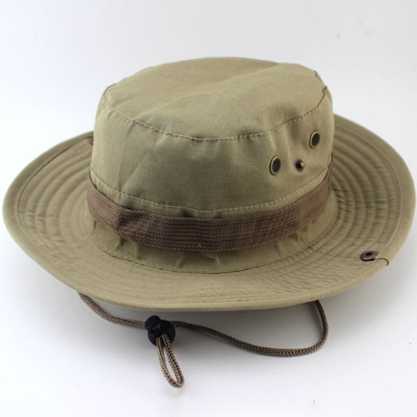 Herr Casual Mössor Bred Brätte Kepsar Militär Camo Hattar Khaki - Solid