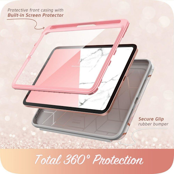 Supcase iPad Mini 2021 Fodral Cosmo Pencil Marmor